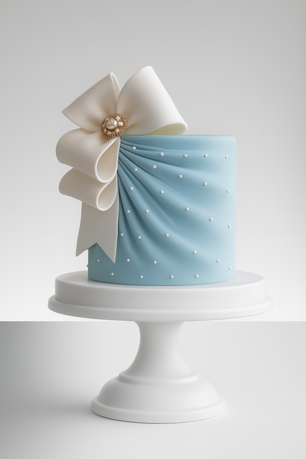 Blu Bow Cake Designer Cake Online in Meerut by The Baking Kaur – Premium Birthday, Wedding & Anniversary Cakes