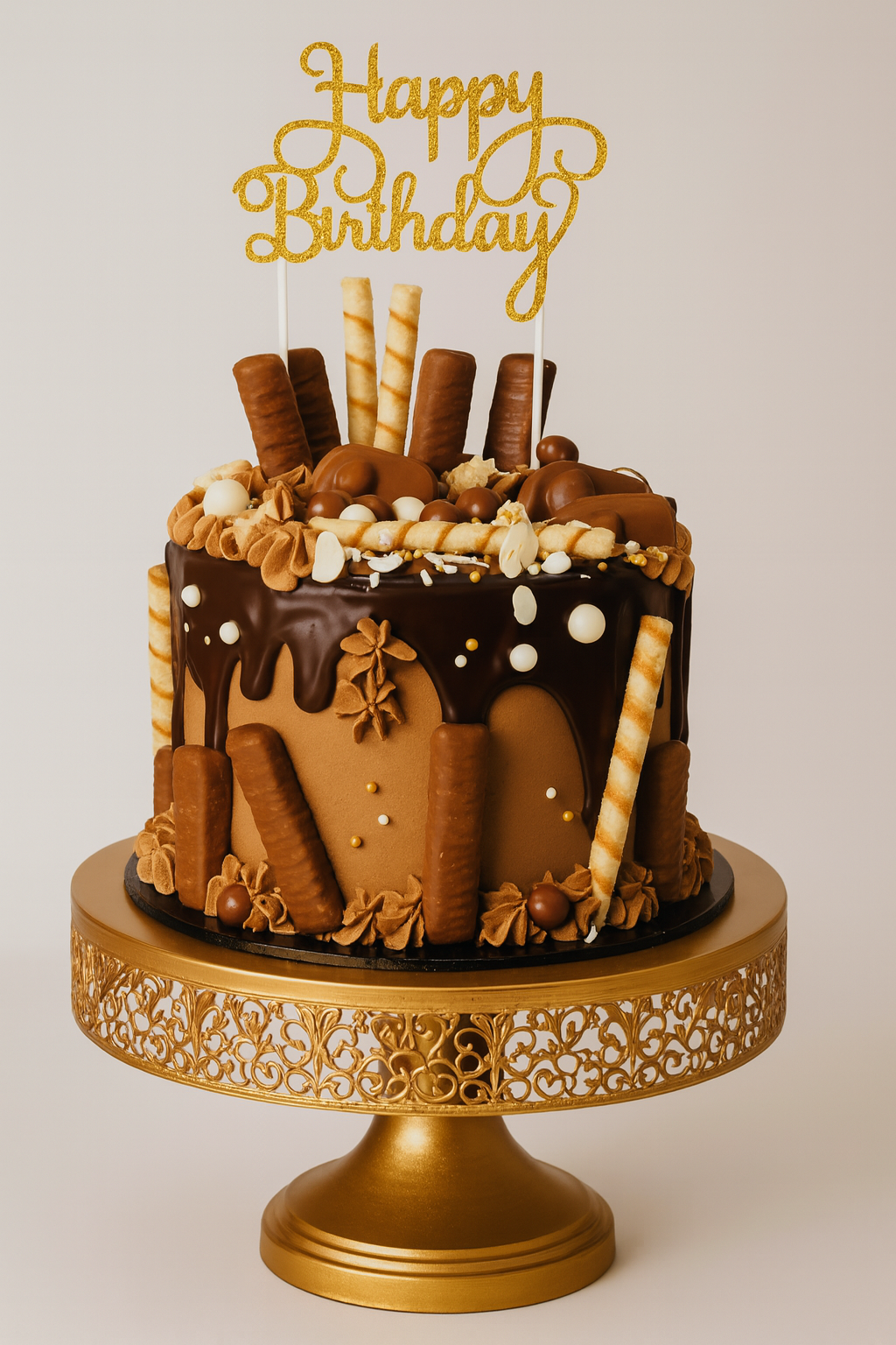 Jack Daniels Caramel Cake Designer Cake Online in Meerut by The Baking Kaur – Premium Birthday, Wedding & Anniversary Cakes
