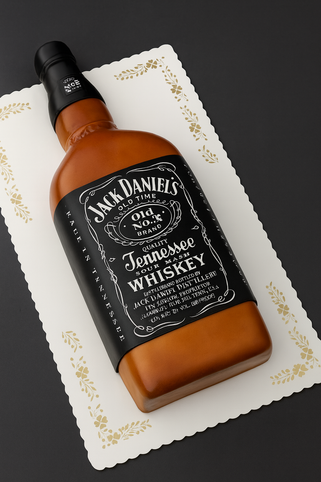 Jack Daniels Chocolate Cake Designer Cake Online in Meerut by The Baking Kaur – Premium Birthday, Wedding & Anniversary Cakes