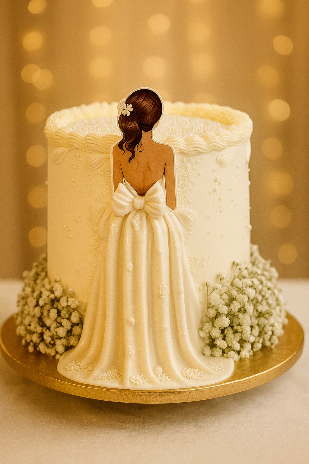 Minimalist Wedding Cake Designer Cake Online in Meerut by The Baking Kaur – Premium Birthday, Wedding & Anniversary Cakes