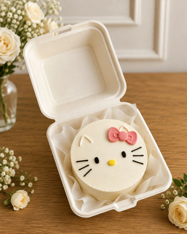 Hello Kitty Cartoon Character Bento Cake