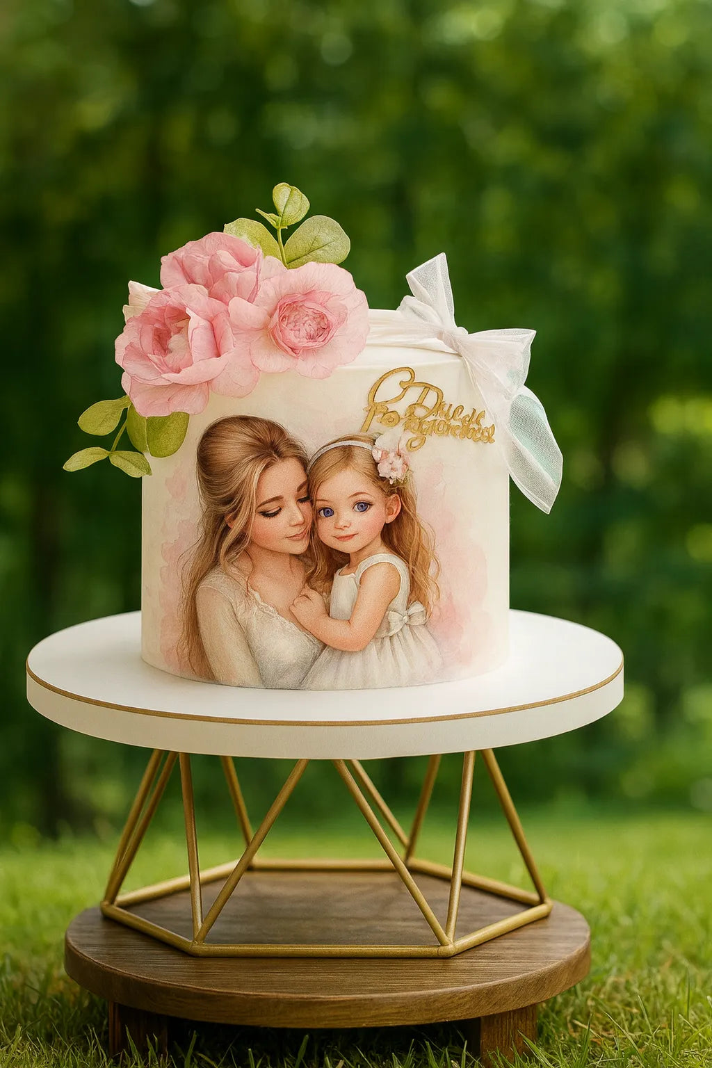 Angel Princess Baby Girl Cake