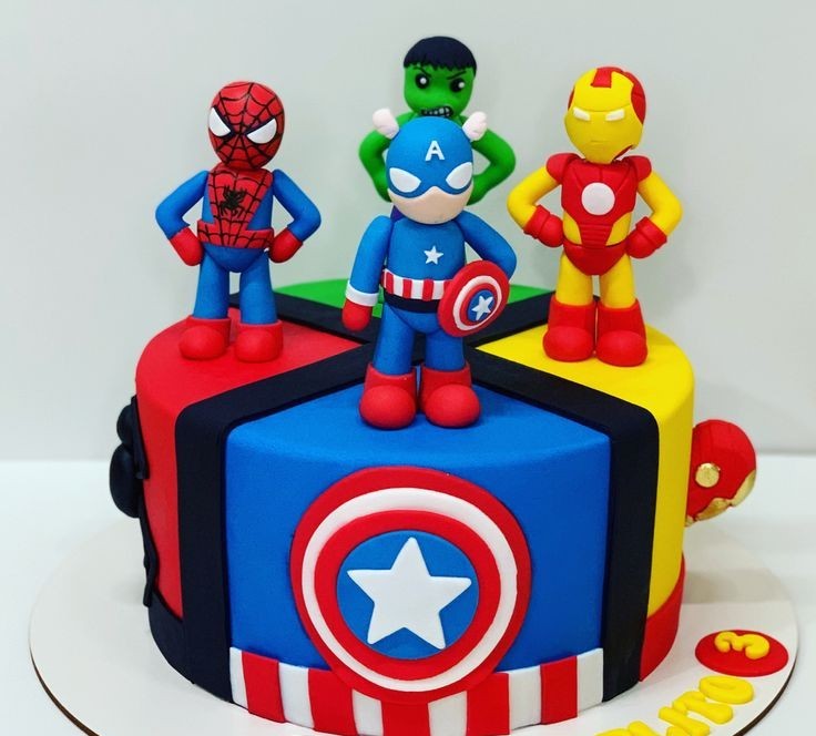 Avengers edible cake Designer Cake Online in Meerut by The Baking Kaur – Premium Birthday, Wedding & Anniversary Cakes