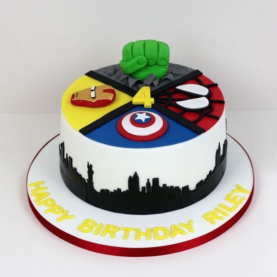 Avengers cake for kids Designer Cake Online in Meerut by The Baking Kaur – Premium Birthday, Wedding & Anniversary Cakes