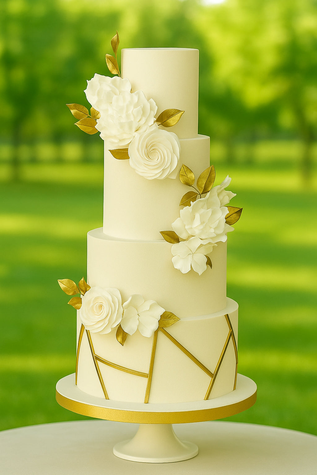 Celestial Charm Wedding Cake two tier wedding cake in Meerut by The Baking Kaur — luxury designer finish with elegant details and premium embellishments. Perfect for weddings, engagements, and anniversary celebrations.