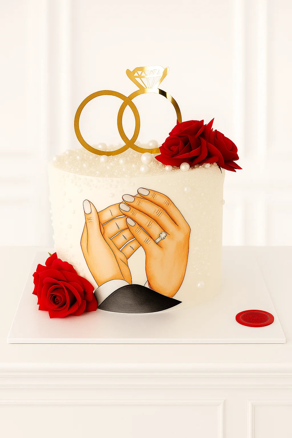 Classic Anniversary Bliss Cake — eggless anniversary cake by The Baking Kaur, Meerut