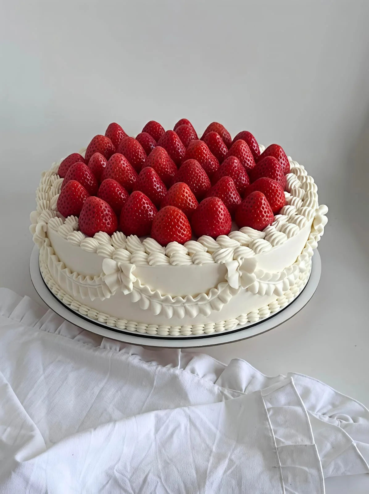 Classic Strawberry Whipped Cream Cake