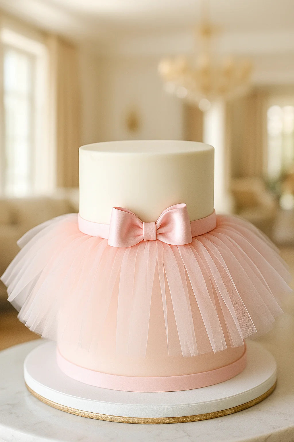 Cute Doll Theme Girl Baby Cake