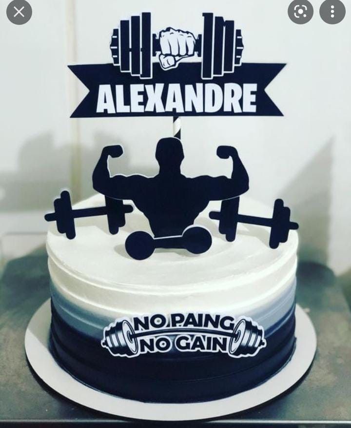 Gym Equipment Cake Designer Cake Online in Meerut by The Baking Kaur – Premium Birthday, Wedding & Anniversary Cakes