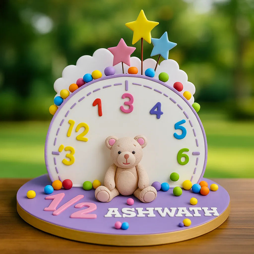Elegant Gender Reveal Cake Design — eggless anniversary cake by The Baking Kaur, Meerut