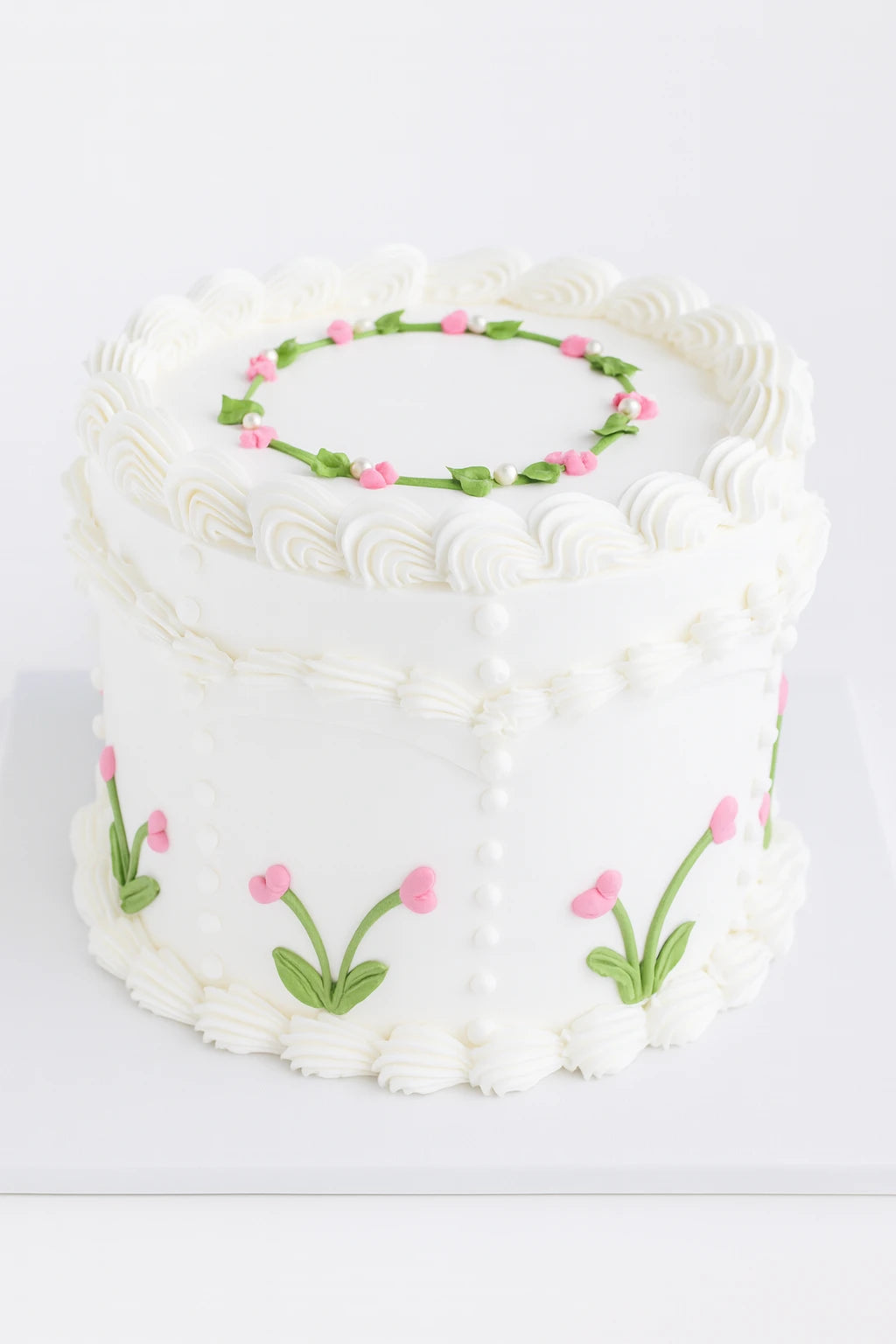Elite Platinum Birthday Cake