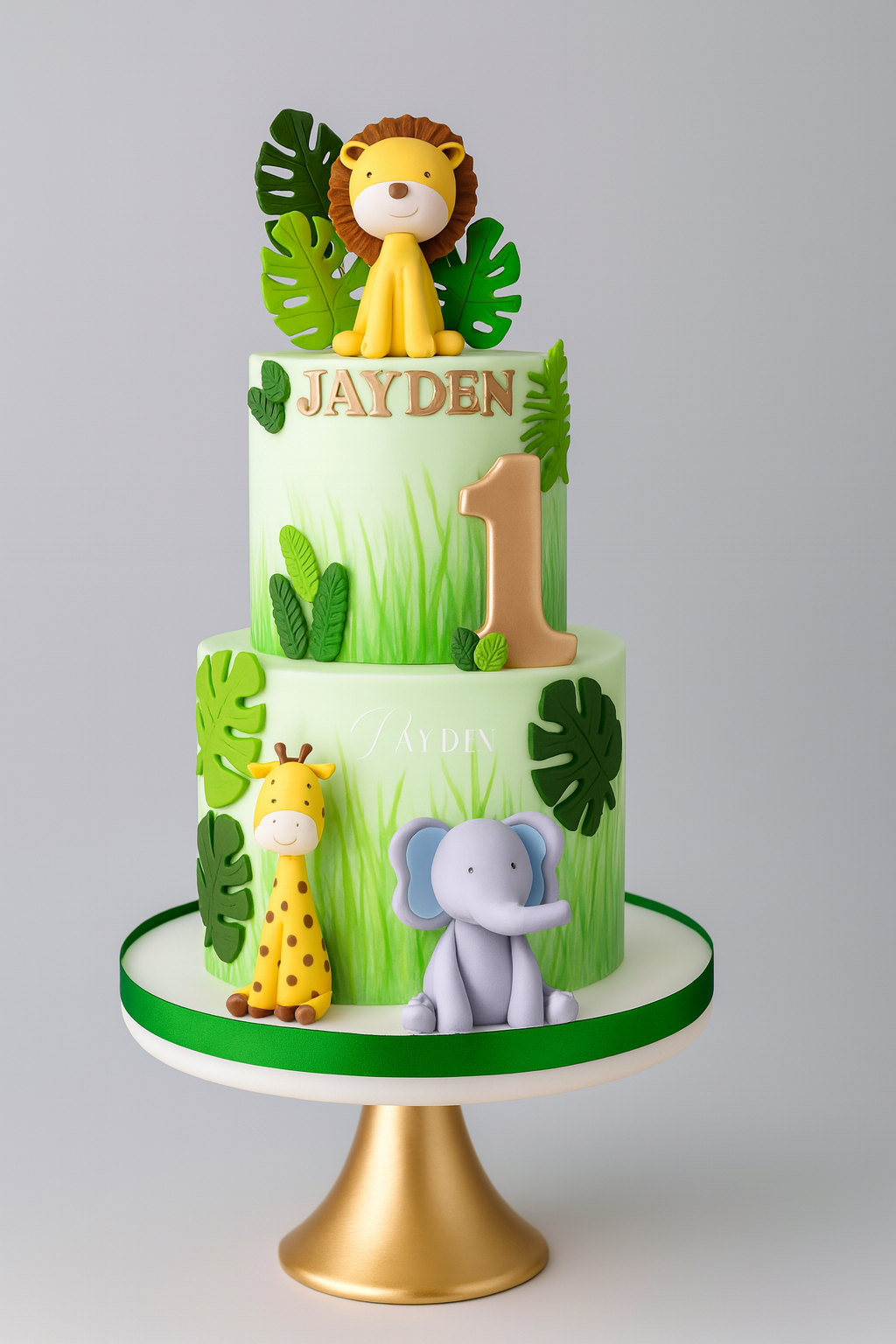 Jungle Safari Birthday Cake Designer Cake Online in Meerut by The Baking Kaur – Premium Birthday, Wedding & Anniversary Cakes