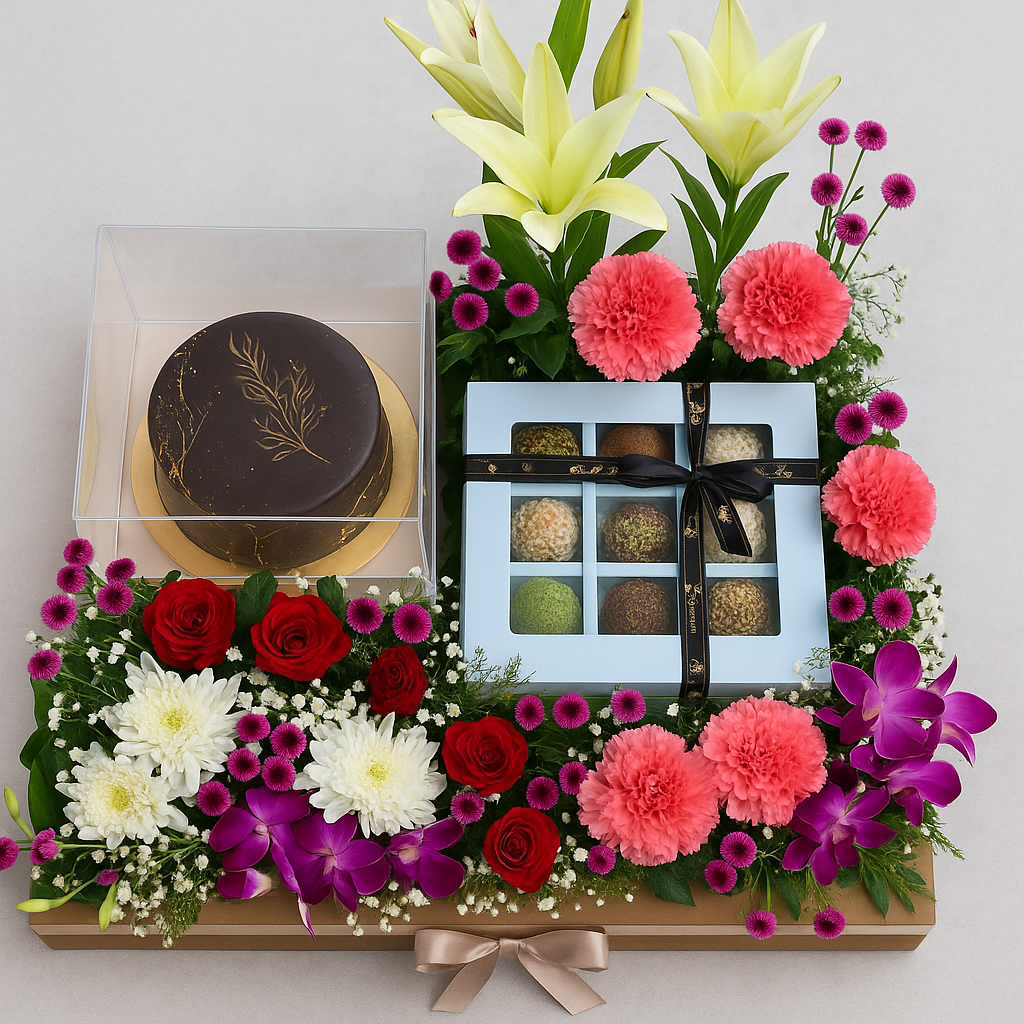 Luxurious, curated, freshly baked, premium - The Baking Kaur – Joy in a Box Hamper, 100% Eggless, 2–4 hour express deliver…