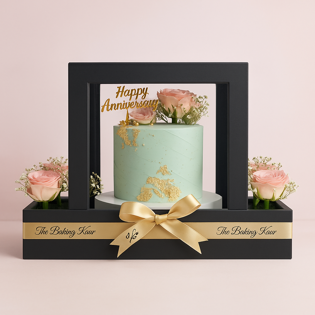 Luxurious, curated, freshly baked, premium - The Baking Kaur – The Luxe Hamper, 100% Eggless, 2–4 hour express delivery Me…