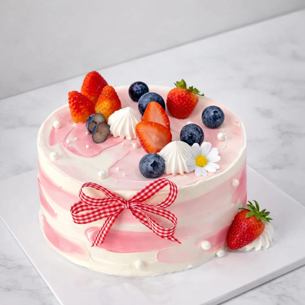 Fresh Strawberry Designer Cake