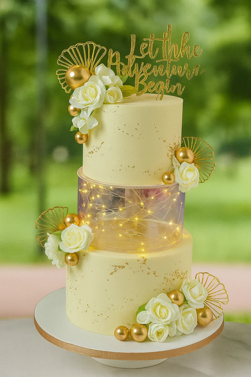 Heritage Royal Wedding Cake two tier wedding cake in Meerut by The Baking Kaur — grand multi-tiered design with regal accents perfect for large celebrations. Perfect for weddings, engagements, and anniversary celebrations.