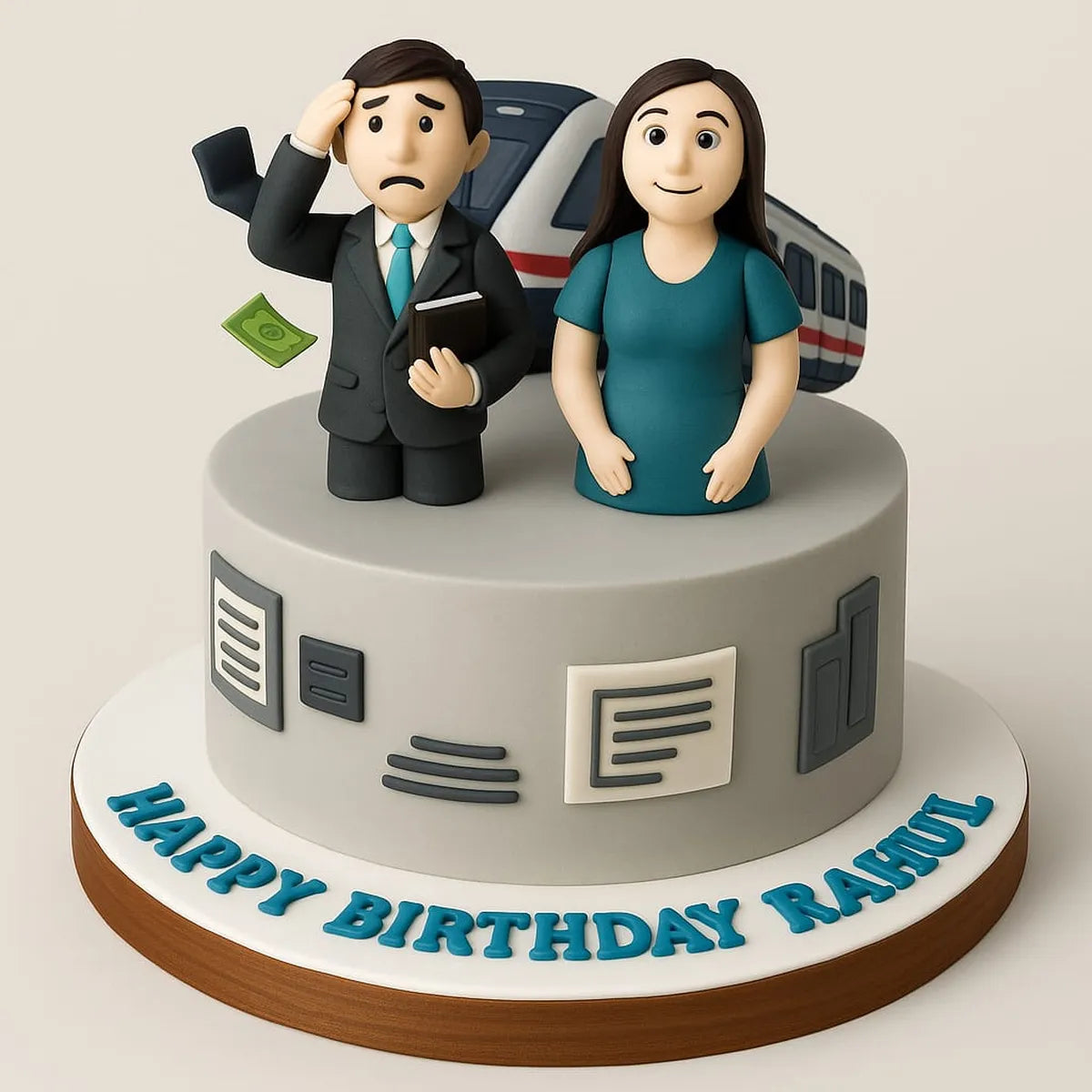 Office Theme Cake in Meerut-The Baking Kaur