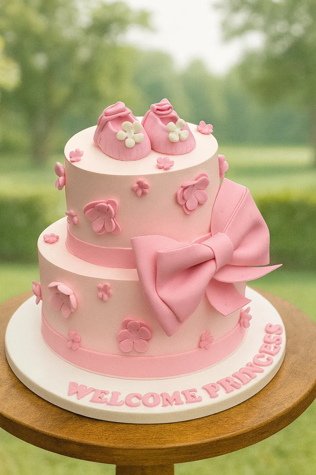 Pastel Princess Theme Baby Girl Cake