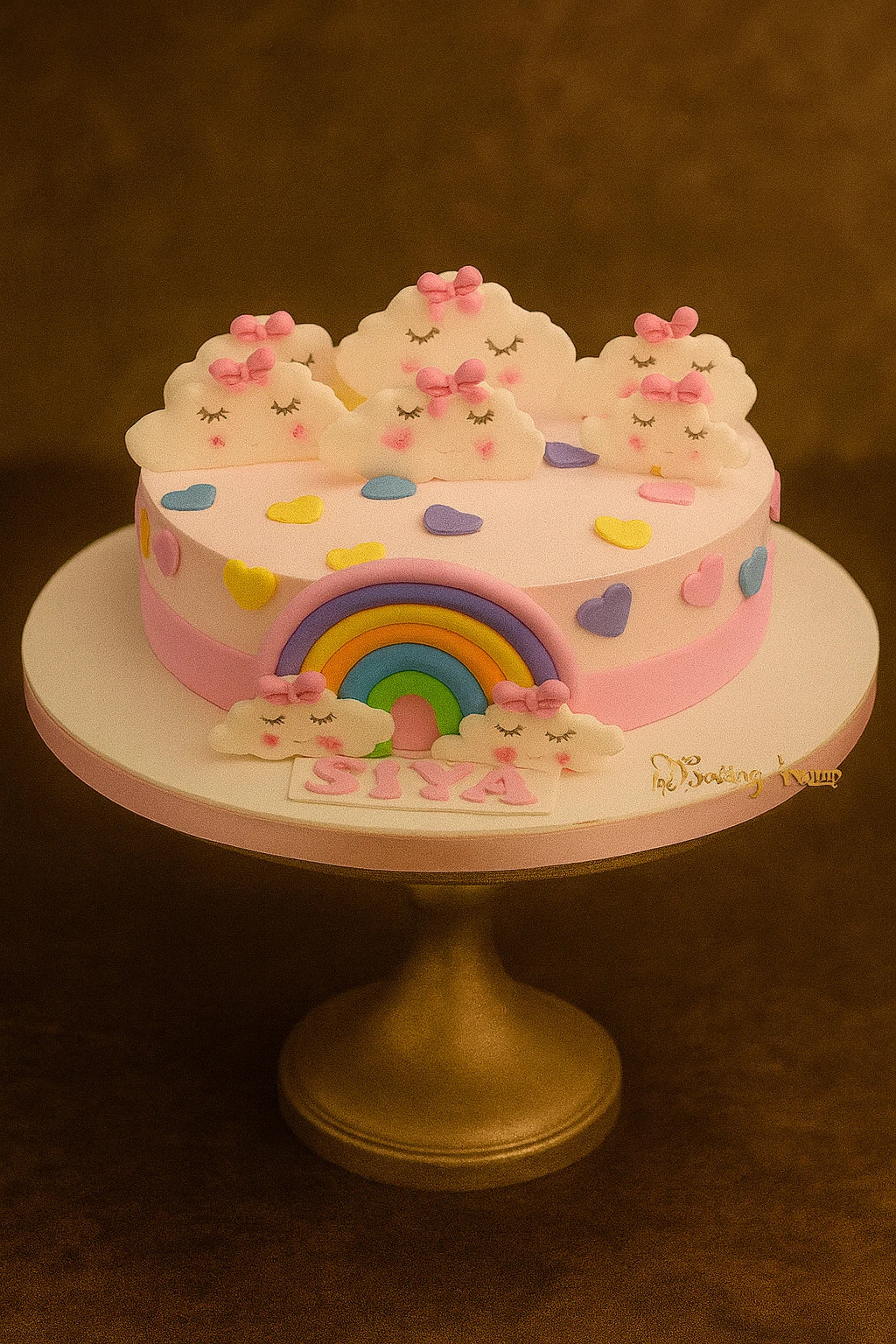 Rainbow Unicorn Birthday Cake — eggless birthday cake by The Baking Kaur, Meerut