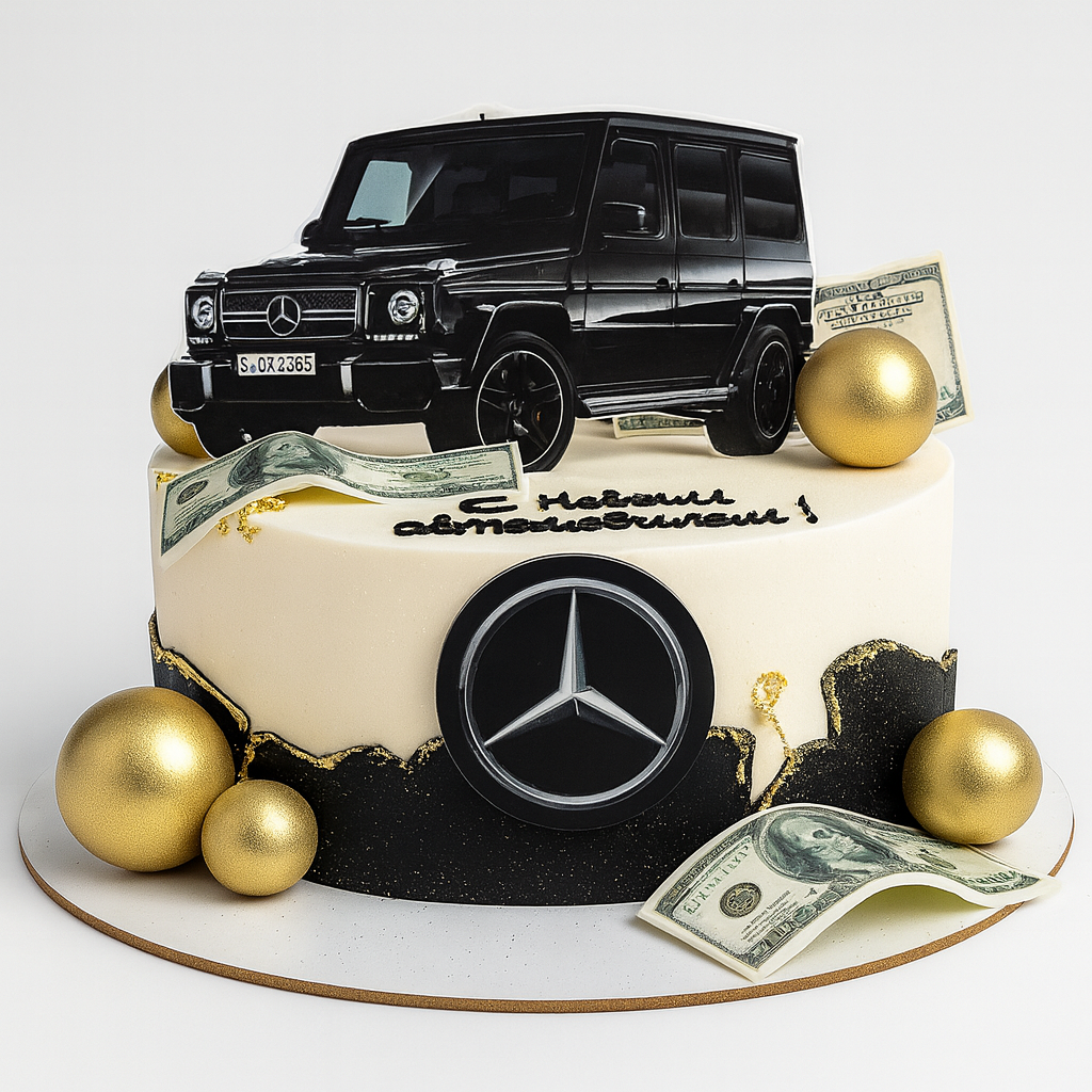Mercedes Benz Cake Designer Cake Online in Meerut by The Baking Kaur – Premium Birthday, Wedding & Anniversary Cakes