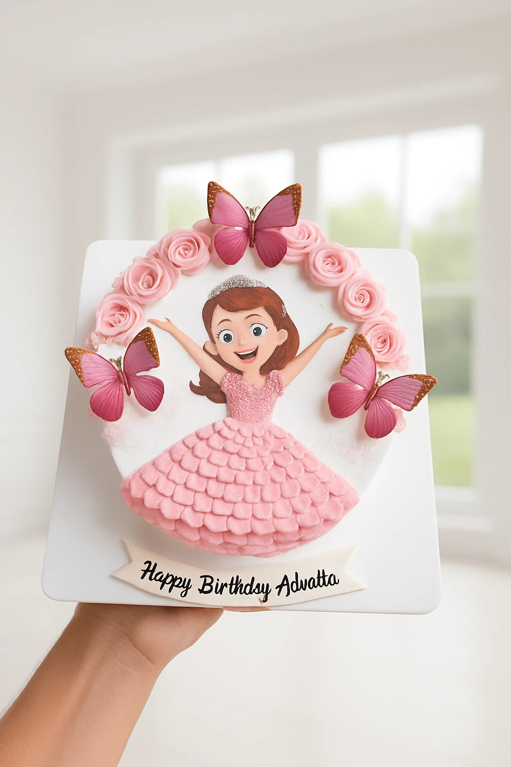 Royal Princess Baby Girl Birthday Cake