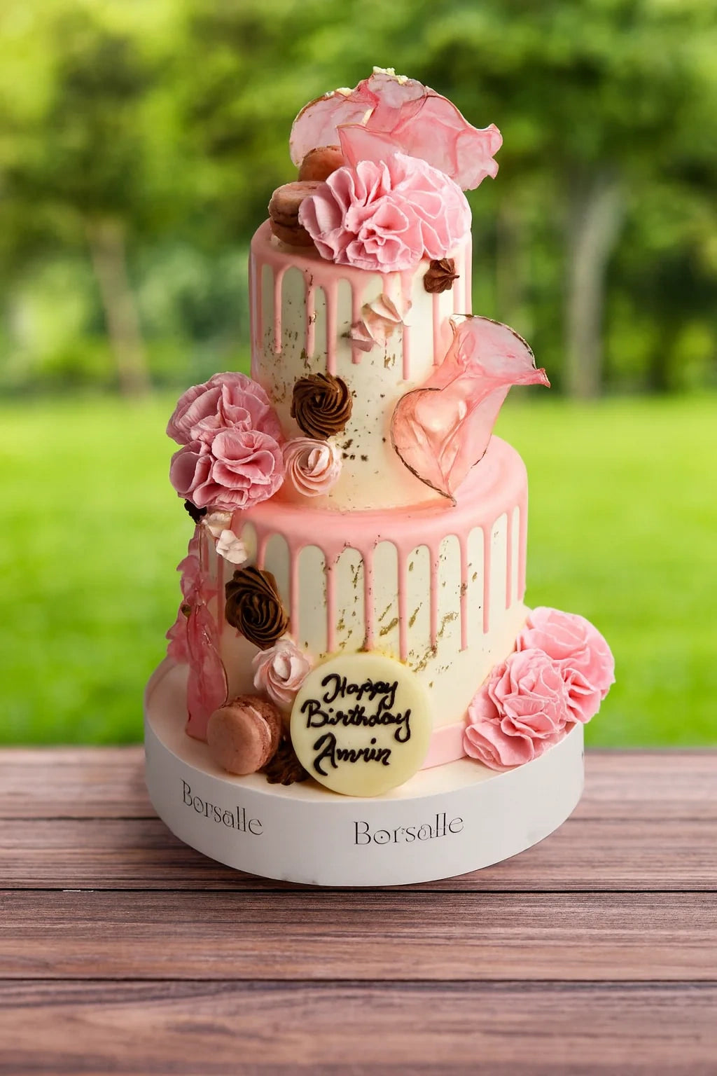 Signature Grand Wedding Cake two tier wedding cake in Meerut by The Baking Kaur — grand multi-tiered design with regal accents perfect for large celebrations. Perfect for weddings, engagements, and anniversary celebrations.