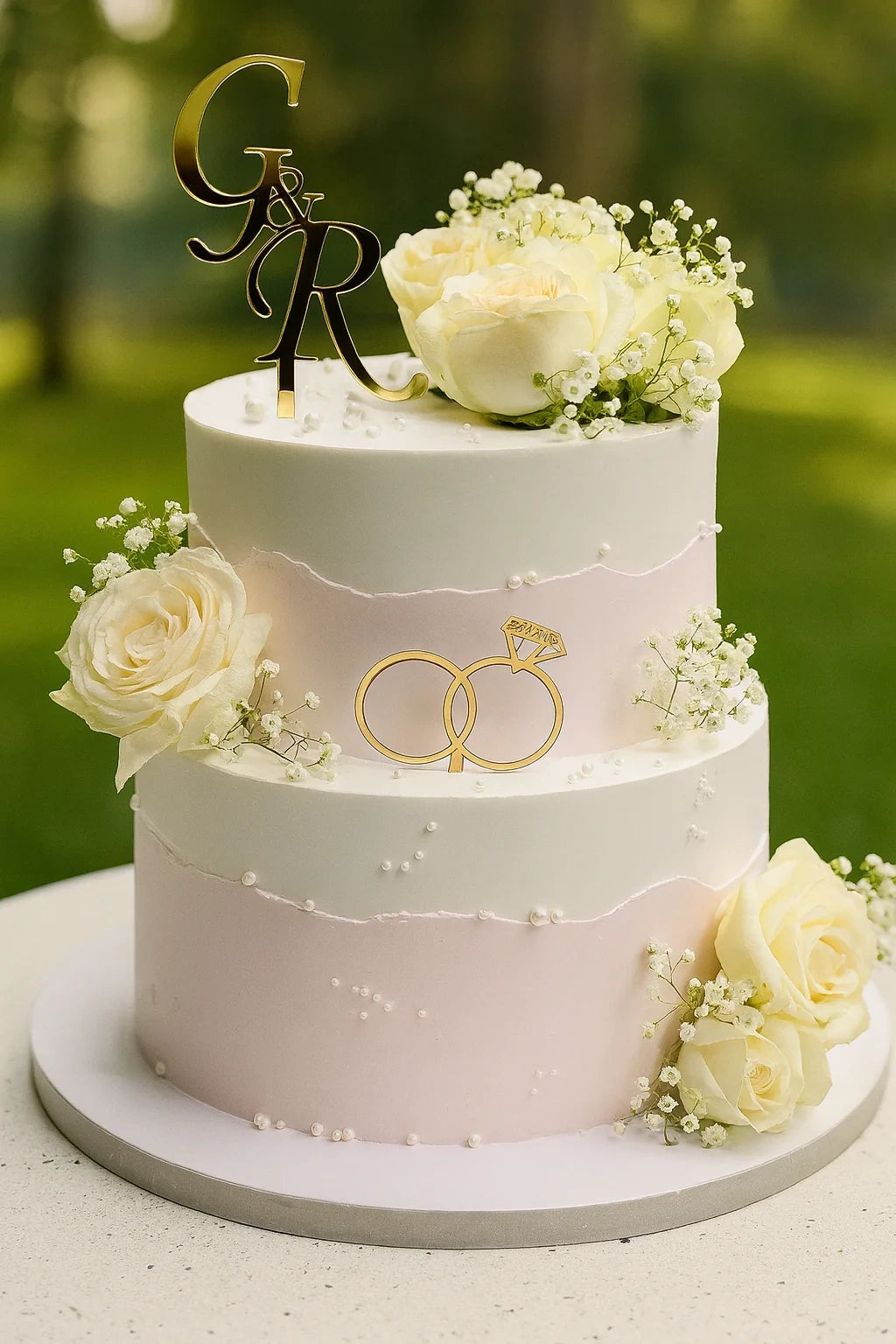 Soft Hue Wedding Cake