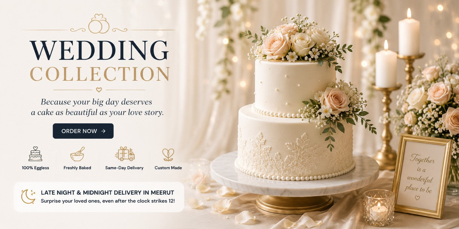 Wedding Collection in Meerut - Premium multi-tier designer wedding cakes - The Baking Kaur