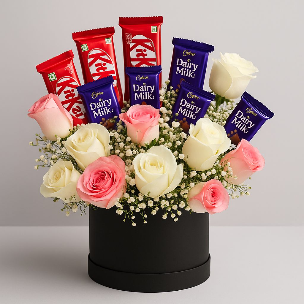 Luxurious, curated, freshly baked, premium - The Baking Kaur – Delightfully Yours Hamper, 100% Eggless, 2–4 hour express d…