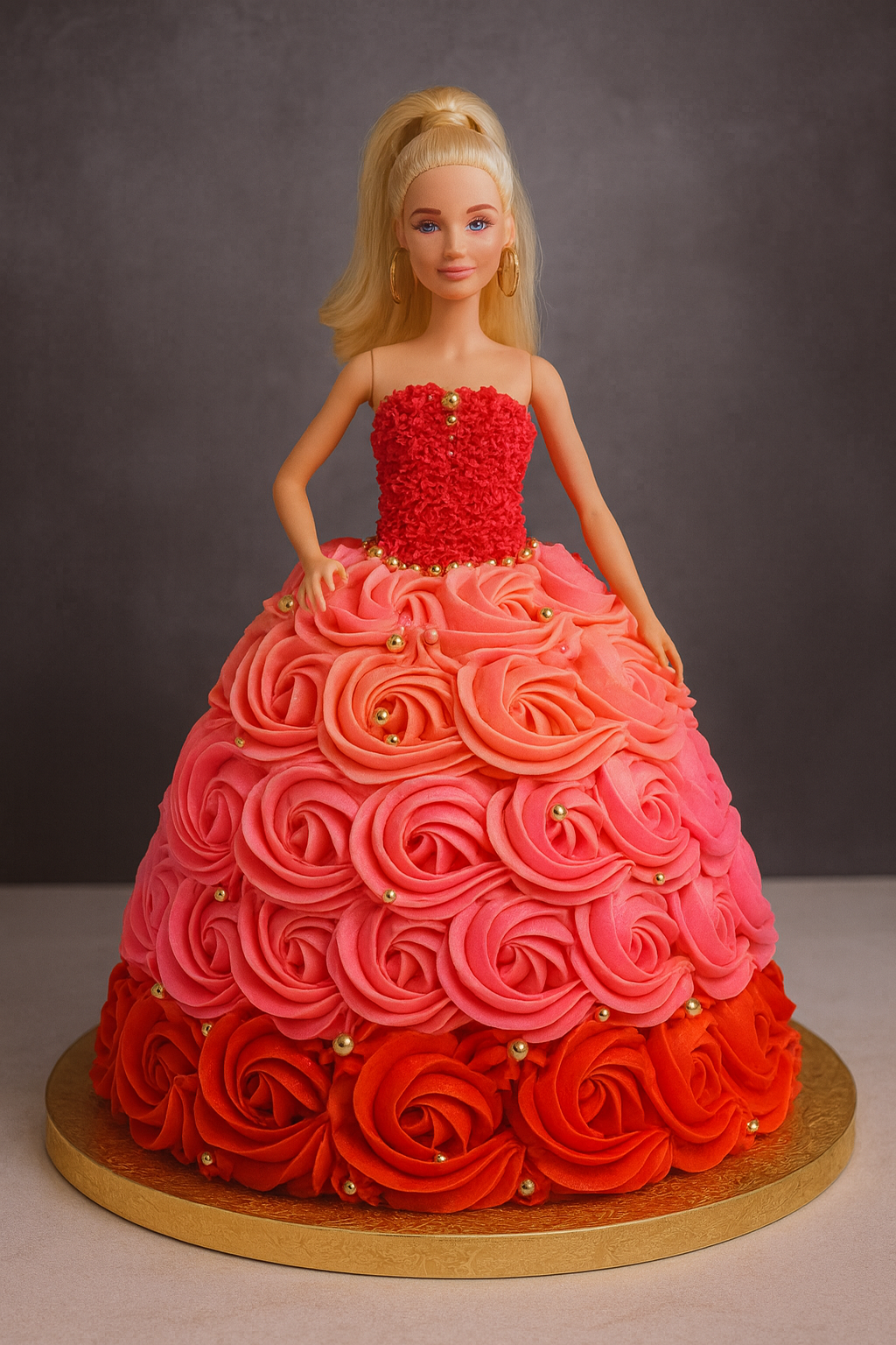 Birthday Cream Doll Cake