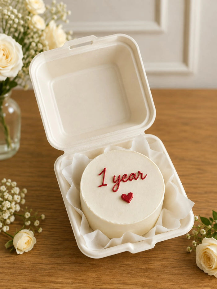1 Year Milestone Bento Anniversary Cake
