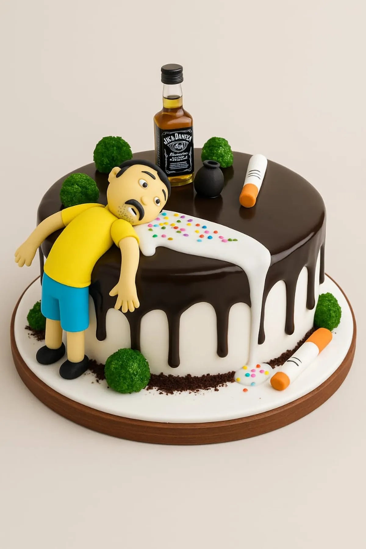 Alcohol Theme Friendship Cake in Meerut-The Baking Kaur