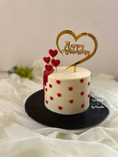 Heart Cream Tall Cake