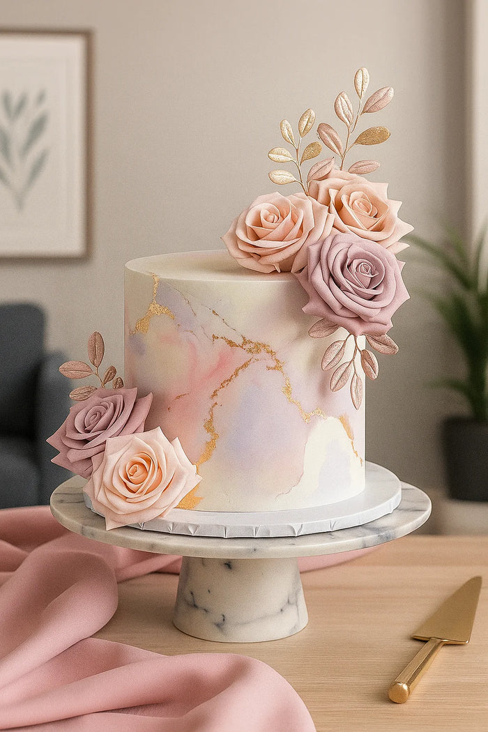 Anniversary Love Crown Cake