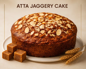 Atta Jaggery Eggless Cake Rakhi gift in Meerut