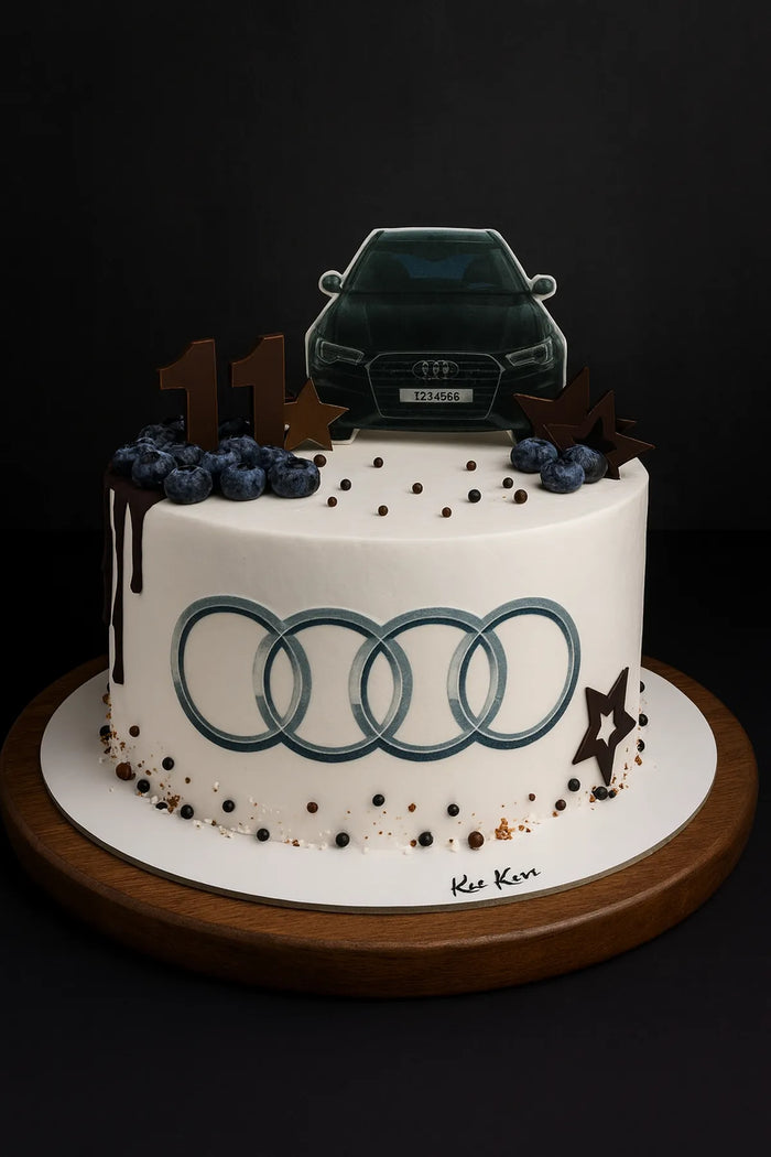 Audi Car Theme Birthday Cake