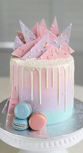 Coloured Driping cake