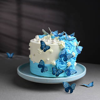 Beautiful Butterfly Theme Cake