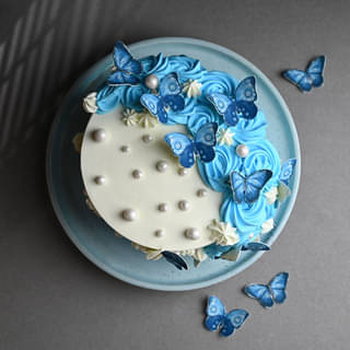 Beautiful Butterfly Theme Cake