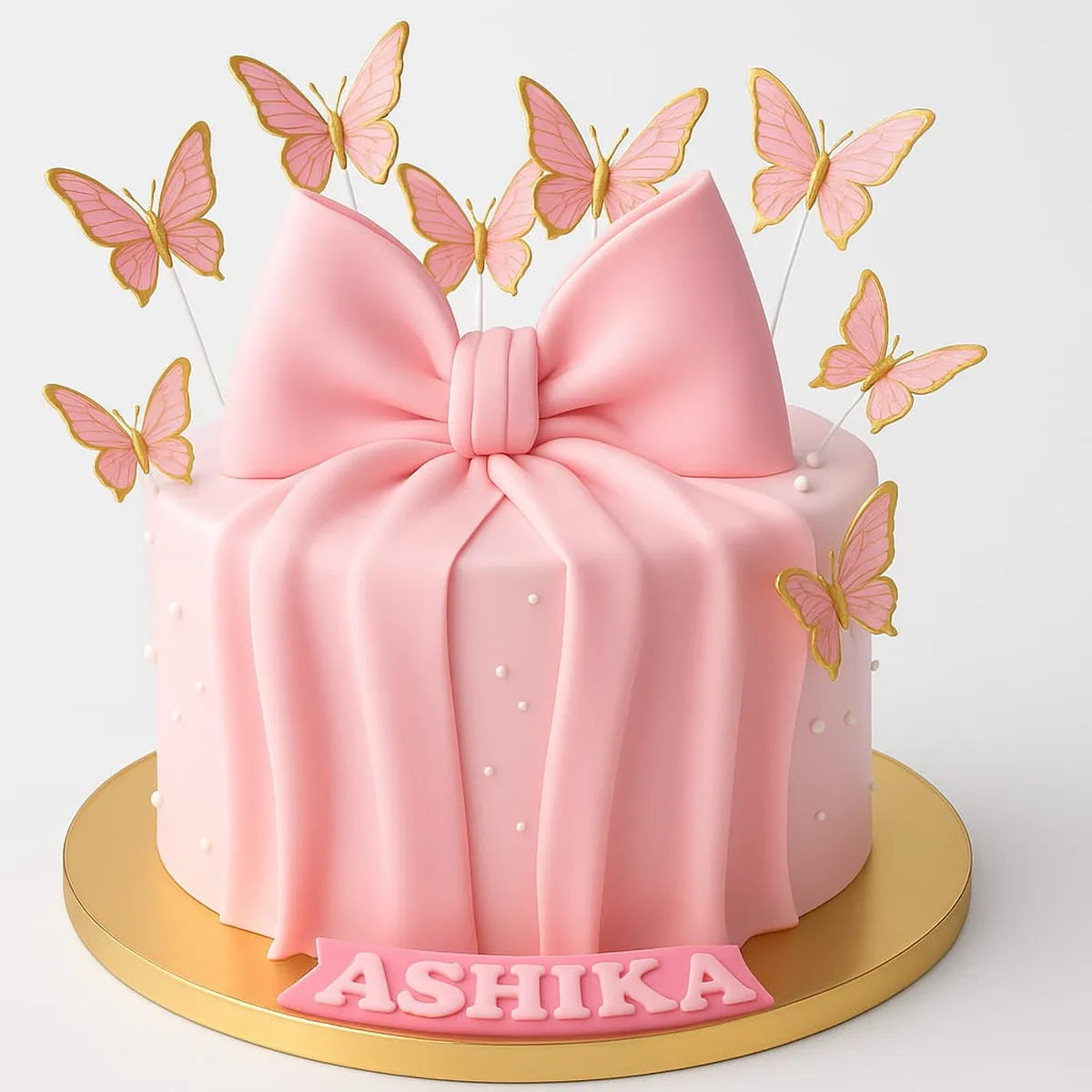 Bow Princess Birthday Cake in Meerut-The Baking Kaur
