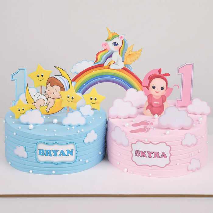 Boy Girl Designer Cake