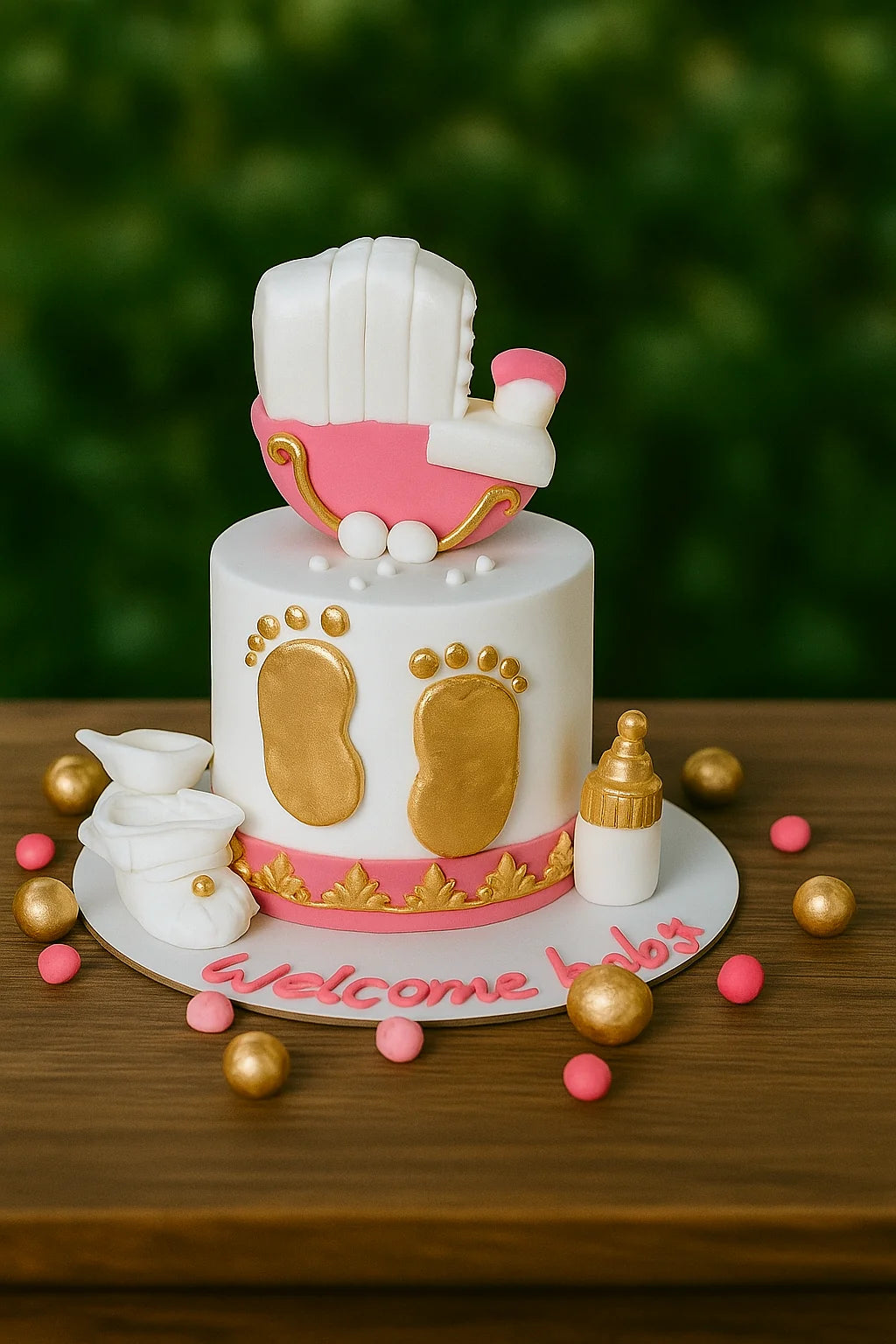 Boy or Girl Gender Reveal Cake