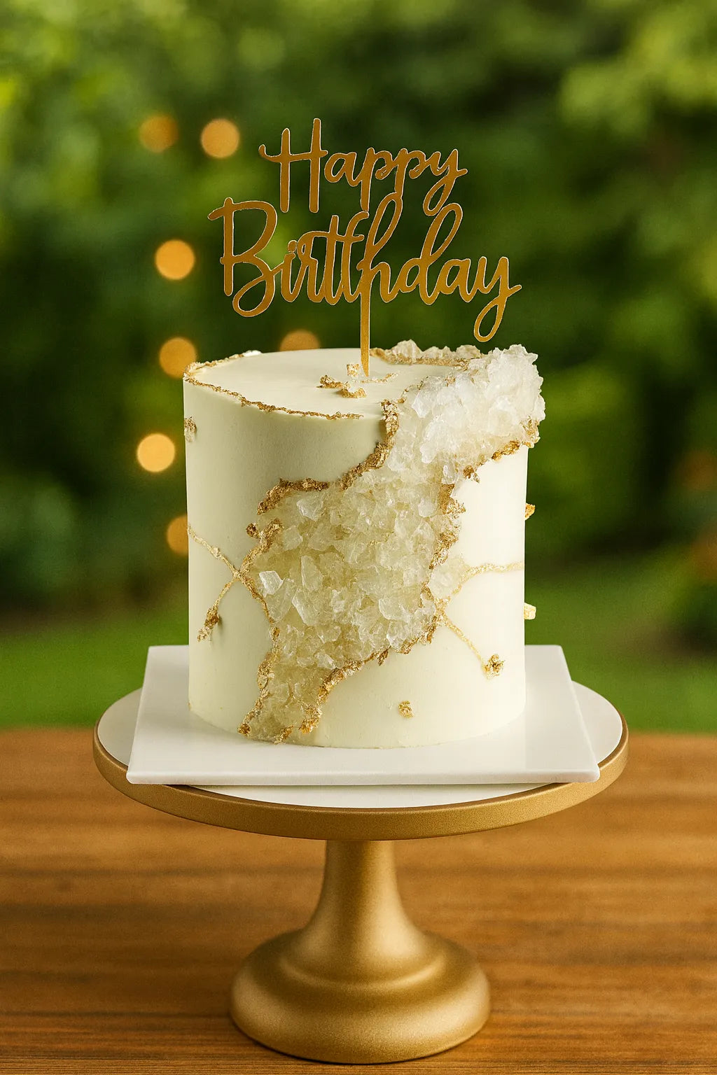 Bright Aura Birthday Cake