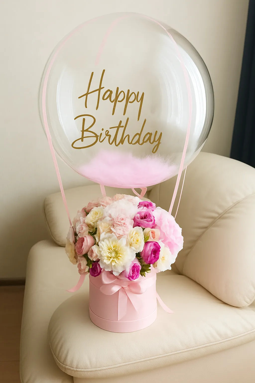 Budget Birthday Cake Flowers Balloon Gift Box