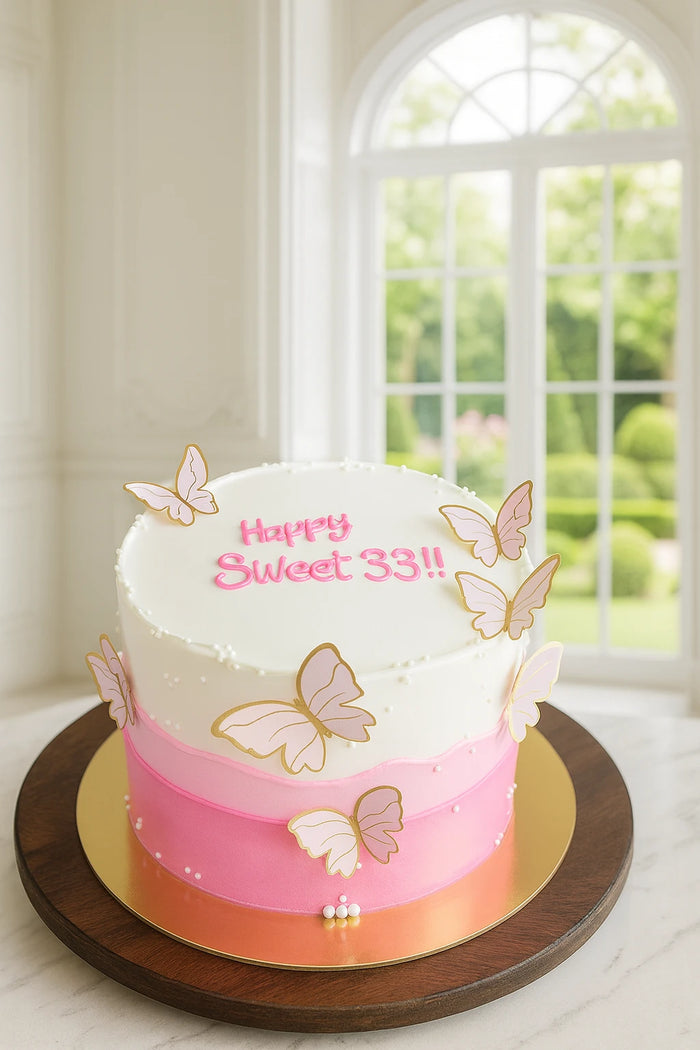 Butterfly Princess Garden Cake