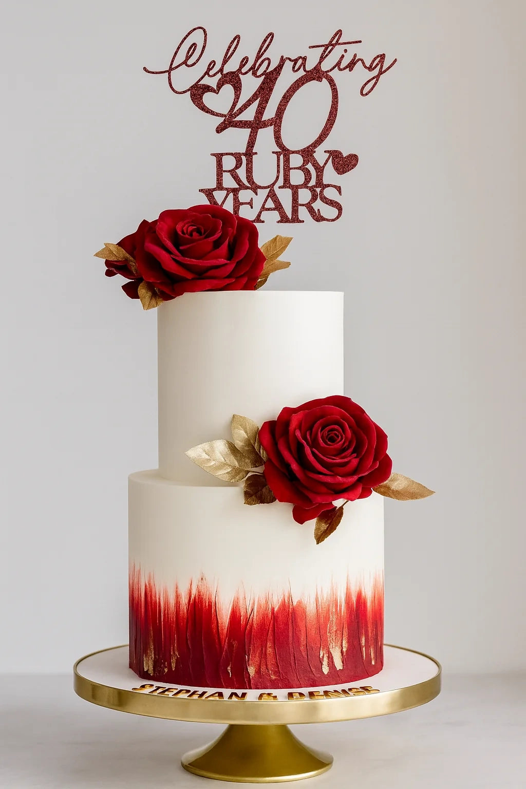 Candlelight Wedding Cake two tier wedding cake in Meerut by The Baking Kaur — grand multi-tiered design with regal accents perfect for large celebrations. Perfect for weddings, engagements, and anniversary celebrations.