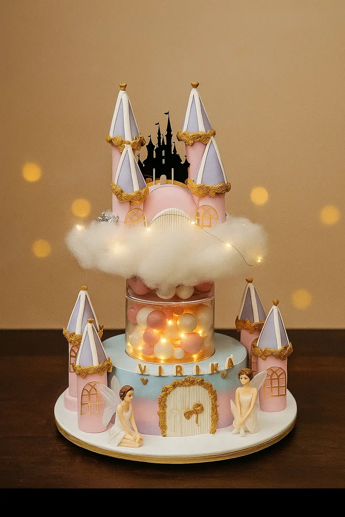Castle Designer Multi Tier Cake in Meerut-The Baking Kaur