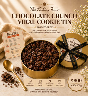 Chocolate Crunch Viral Cookie Tin by The Baking Kaur, Meerut
