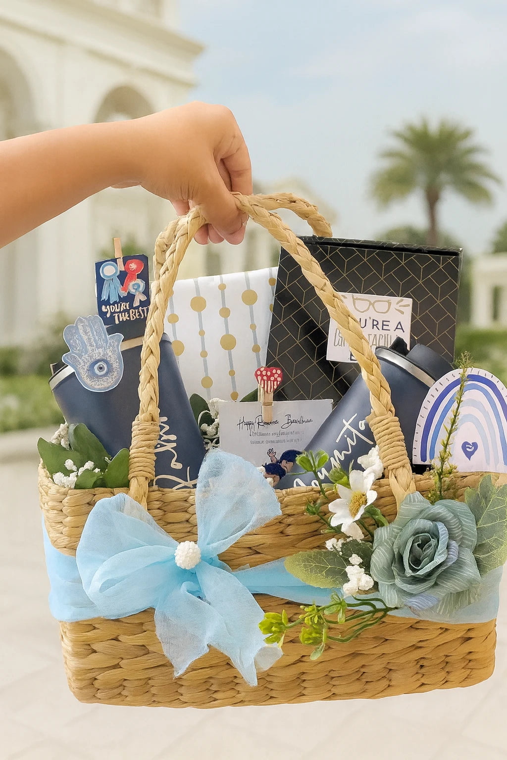 Classic Cake & Flower Balloon Hamper