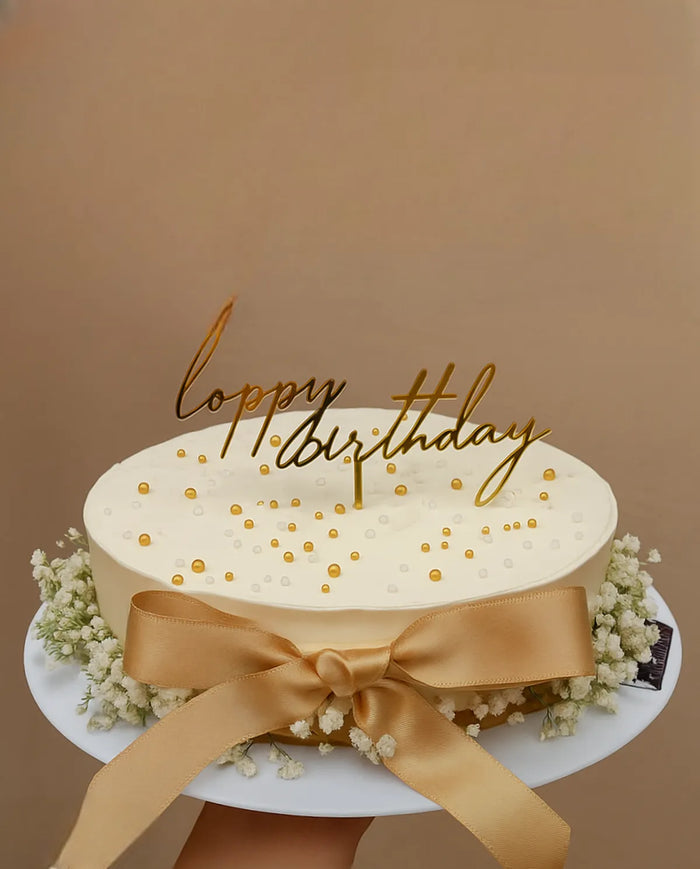 Classic Happy Birthday Designer Cake